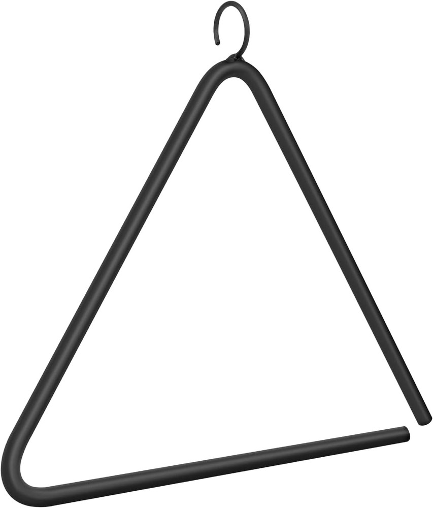 12'' Triangle Dinner Bell Cast Iron with Hanger & Call Striker Ringer...
