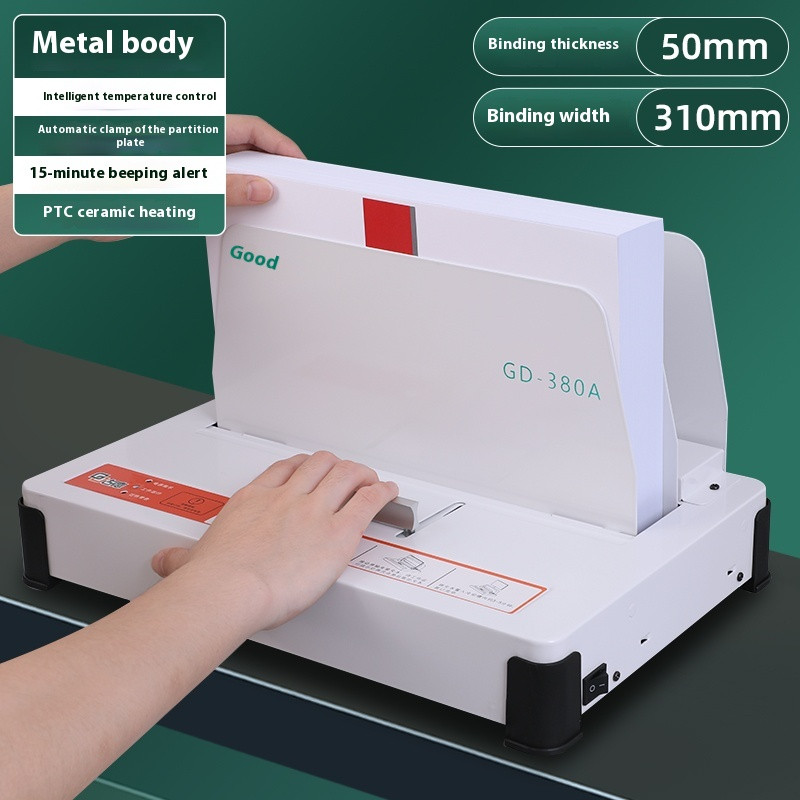 Small Electric 380A Adhesive Binding Machine Hot Melt Adhesive Binding Machine