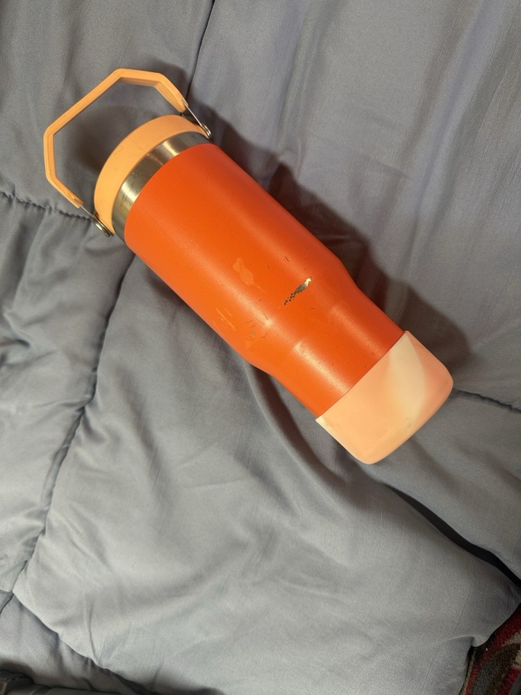 30oz Orange Stanley Water Bottle With Boot