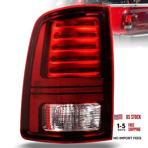 LED Tail Lights Compatible with 2013-2018 Ram 1500,2014-2018 Left Driver Side