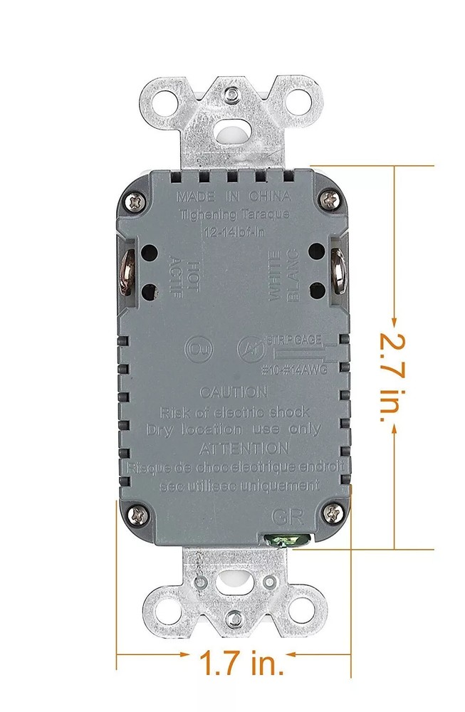 Outlet USB Fast Charger Duplex Receptacle Socket 15A Tamper Resistant UL Listed