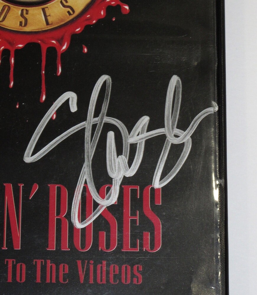 Slash & Steven Adler signed GNR "GUNS N' ROSES" DVD Welcome To Videos JSA COA
