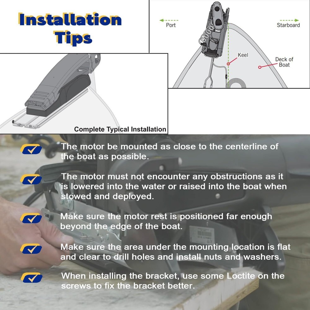 For Minn Kota MKA42 Quick Release Mount #1862014