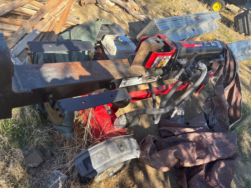troy bilt log splitter gas