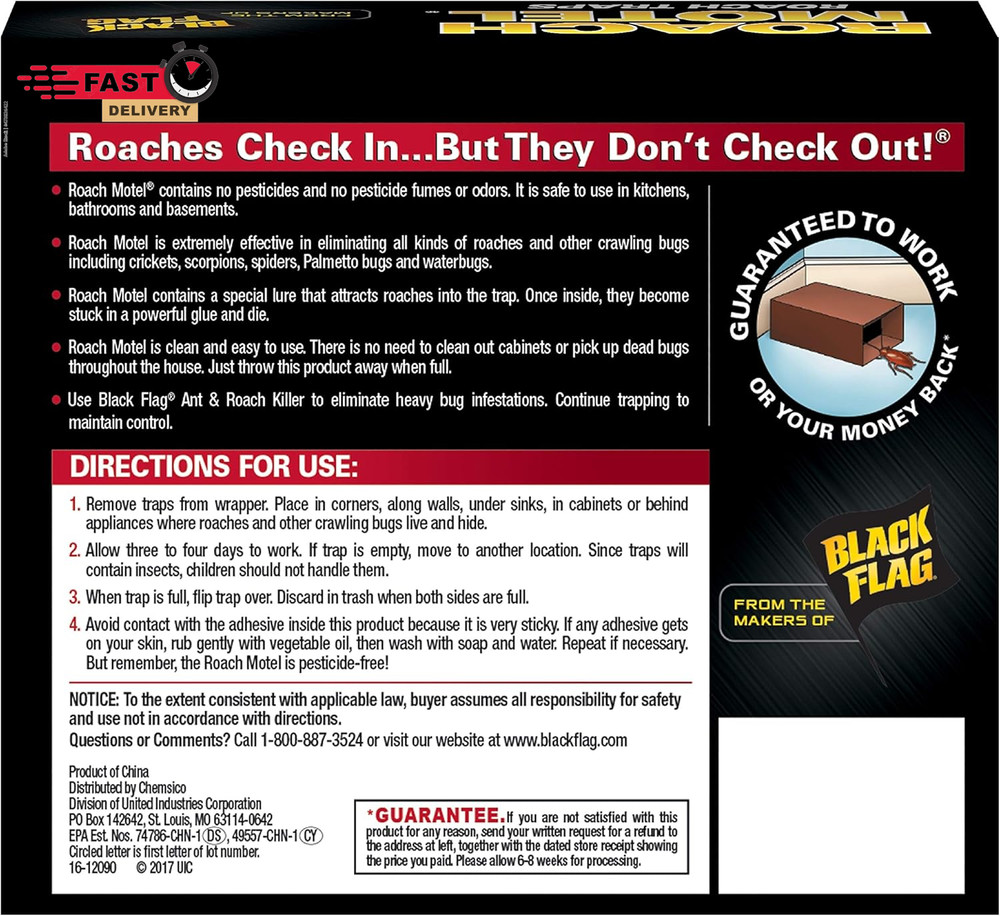 Black Flag Roach Motel Traps, 2-Count, 1-Pack