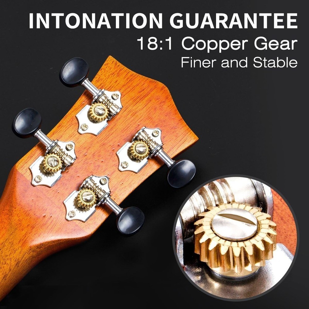 Professional Mahogany Ukulele Set with Accessories=