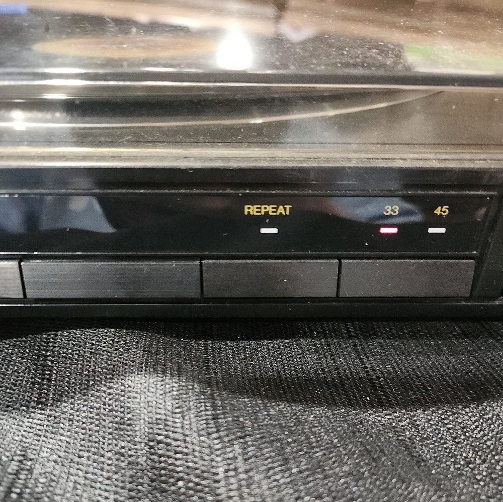 BSR XL-1200 Programmable Turntable Linear Belt Record TESTED Working see VIDEO