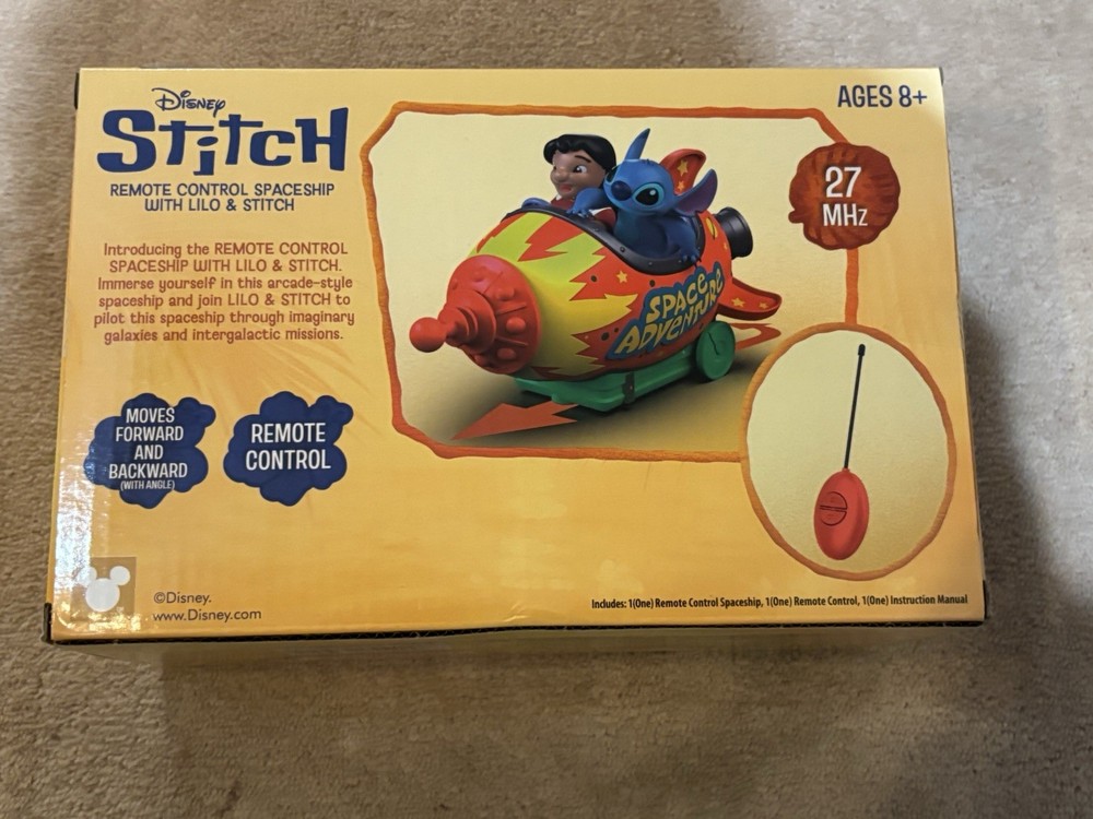 NEW, REMOTE CONTROL SPACESHIP WITH LILO & STITCH