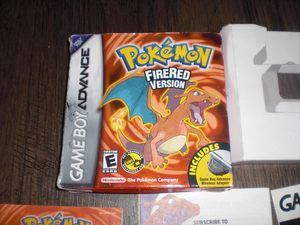 Pokémon FireRed Version Game Boy Advance GBA BOX + Inserts No Game AUTHENTIC OEM