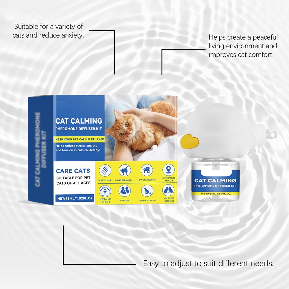 1 Set Cat Calming Diffuser Refill Cat Pheromones, Anxiety&Stress Relief