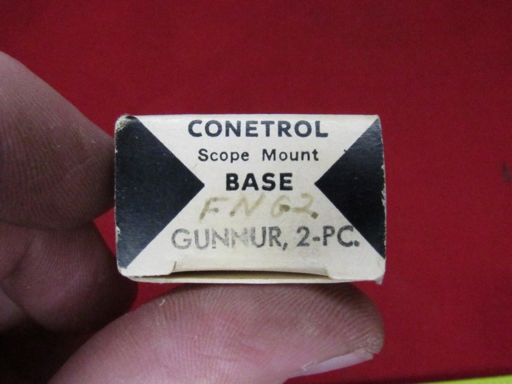 Vintage Conetrol Scope Base - Mauser Large Ring - 2 Piece