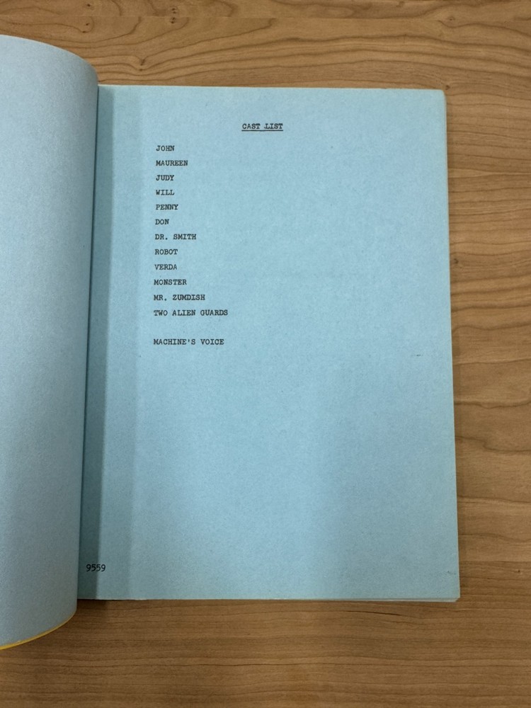 1966 Lost in Space "The Android Machine" Sci Fi TV Irwin Allen Production Script