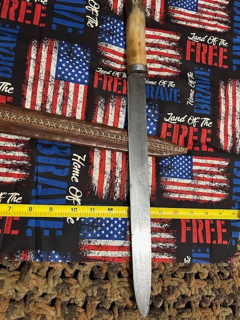 Vintage fixed blade knife (brisket slicer?) 18" oal with 13" blade