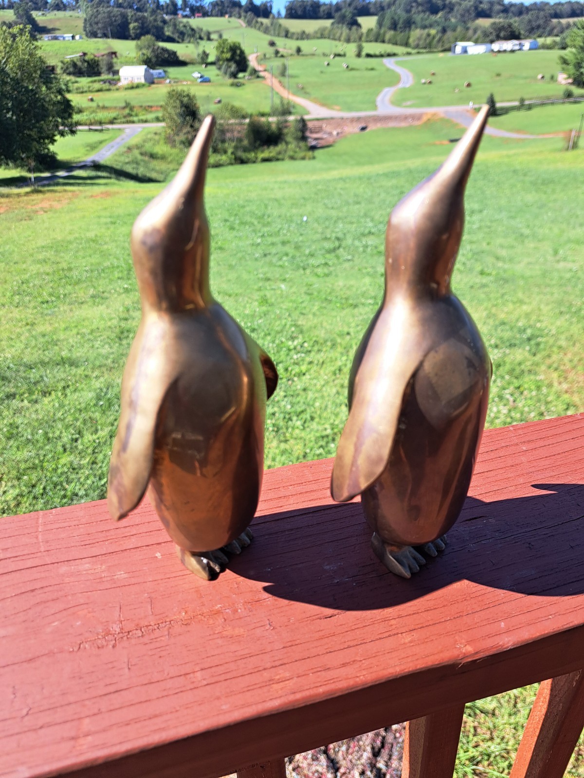 Pair Of Dolbi Cashier Brass Penquin Figurines