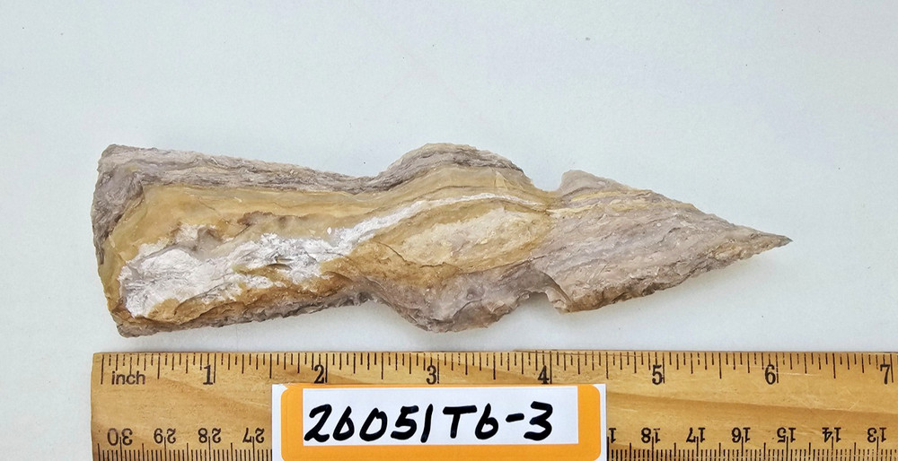 6" Stone Tomahawk Head - AX - Pow-Wow - Hand Knapped Agate