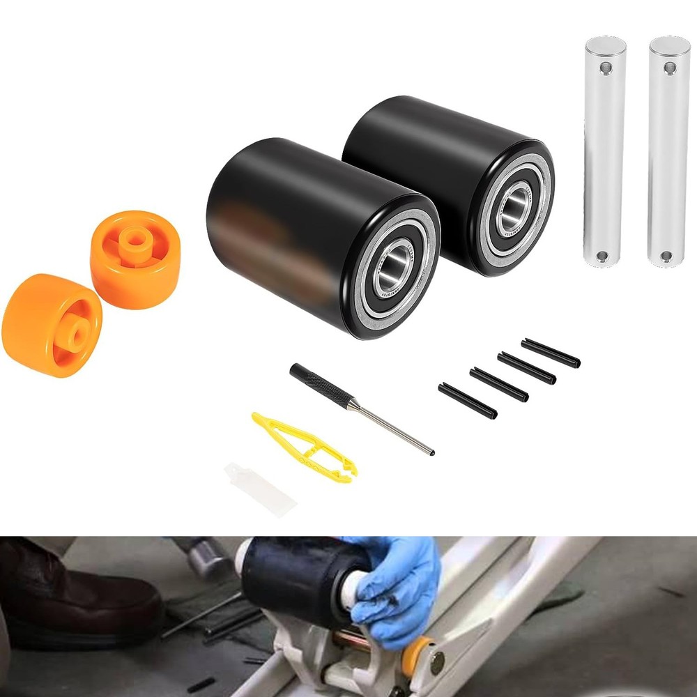 for Crown PTH50 Pallet Jack Front Load Wheels Replacement Kit Complete Tool Kit
