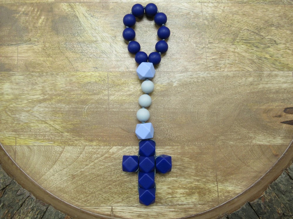 Catholic Children's Decade Rosary, Silicone Rosary, First Rosary, Baptism Gift