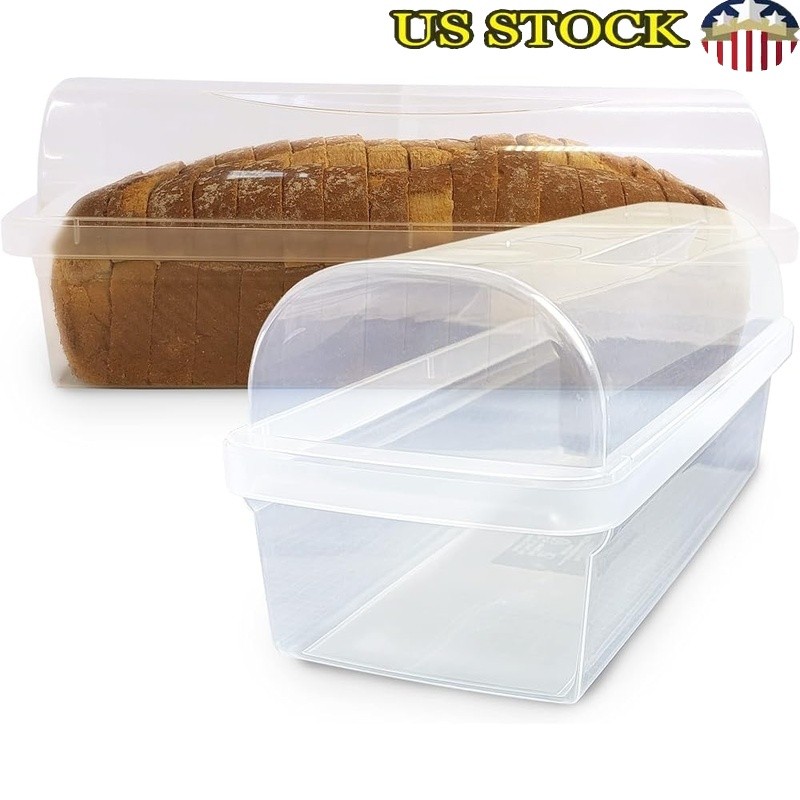 Bread Storage Container Freshness Keeper Easy Open Durable BPA Free Plastic New