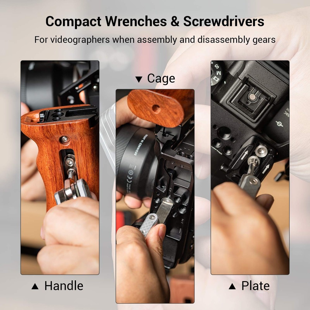 Folding Tool Set Screwdrivers Hex Key Wrenches Seven Functional Tools Silver