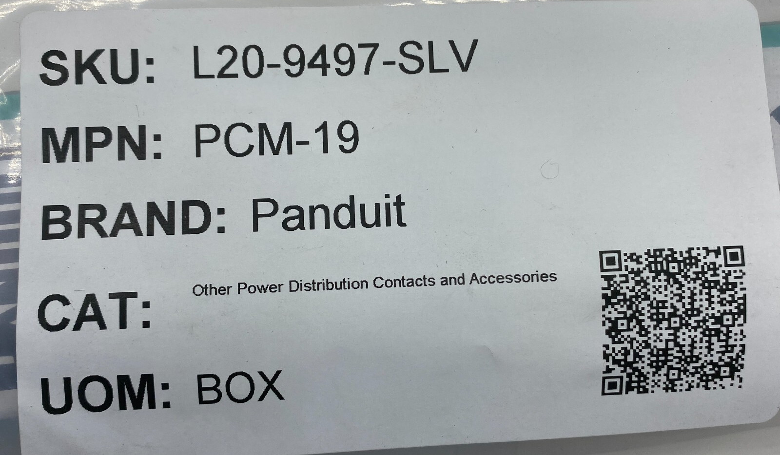 Panduit PCM-19 Vinyl Cloth Wire Marker Card '19' LOT OF 25