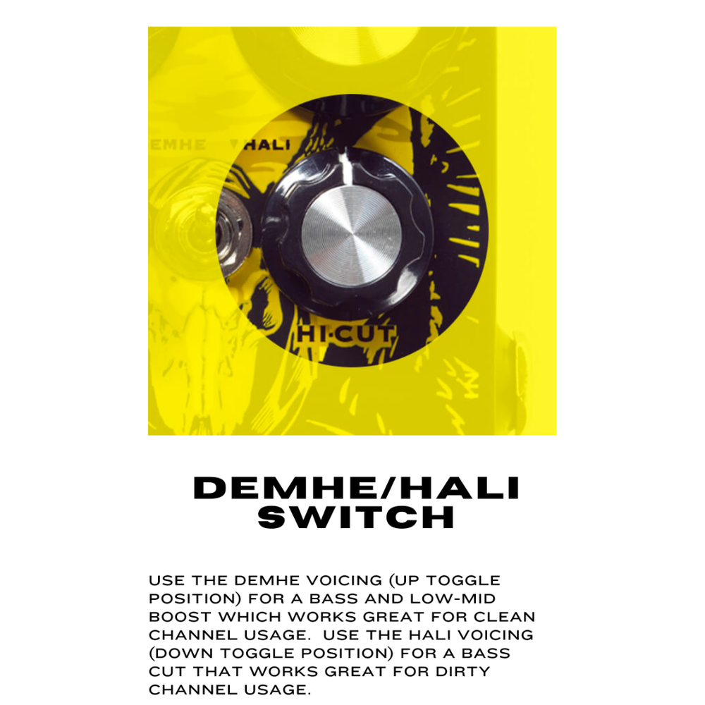 DigiTech DOD Carcosa Analog Fuzz Guitar Effects Pedal W/ Two Patch Cables