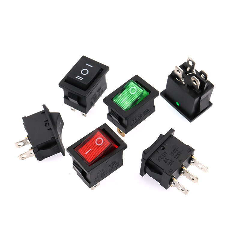 Rectangular Rocker Switch 2/3 Position SPST 125V 250V 6A/10A KCD1 ON OFF