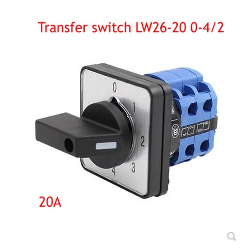1pc LW26-20 0-4/2 five-speed second-stage voltage regulating transfer switch 20A