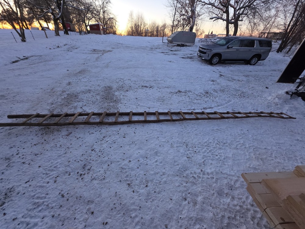 Antique Barn Ladder