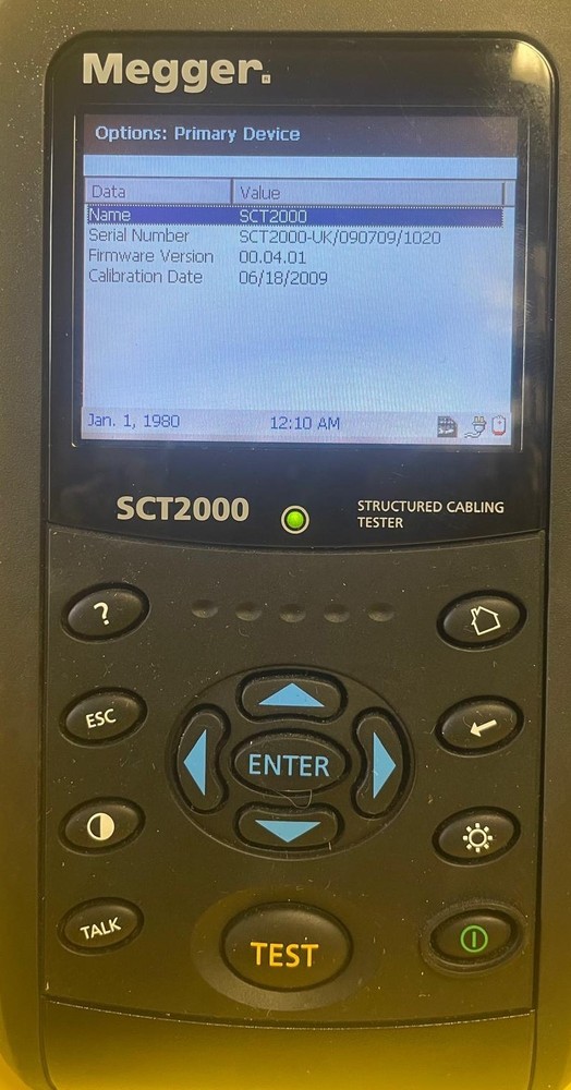 Megger SCT2000 Structured Cable Tester Kit SCT 2000 Series Cabling