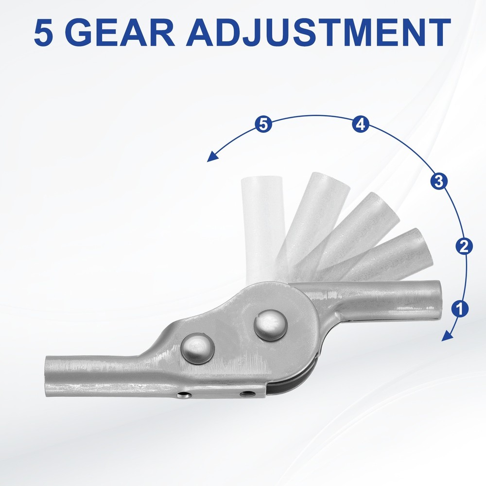 4Pcs Adjustable Sofa Hinge, 180 Degree Reverse 5 Gear Support Joint for Sofa