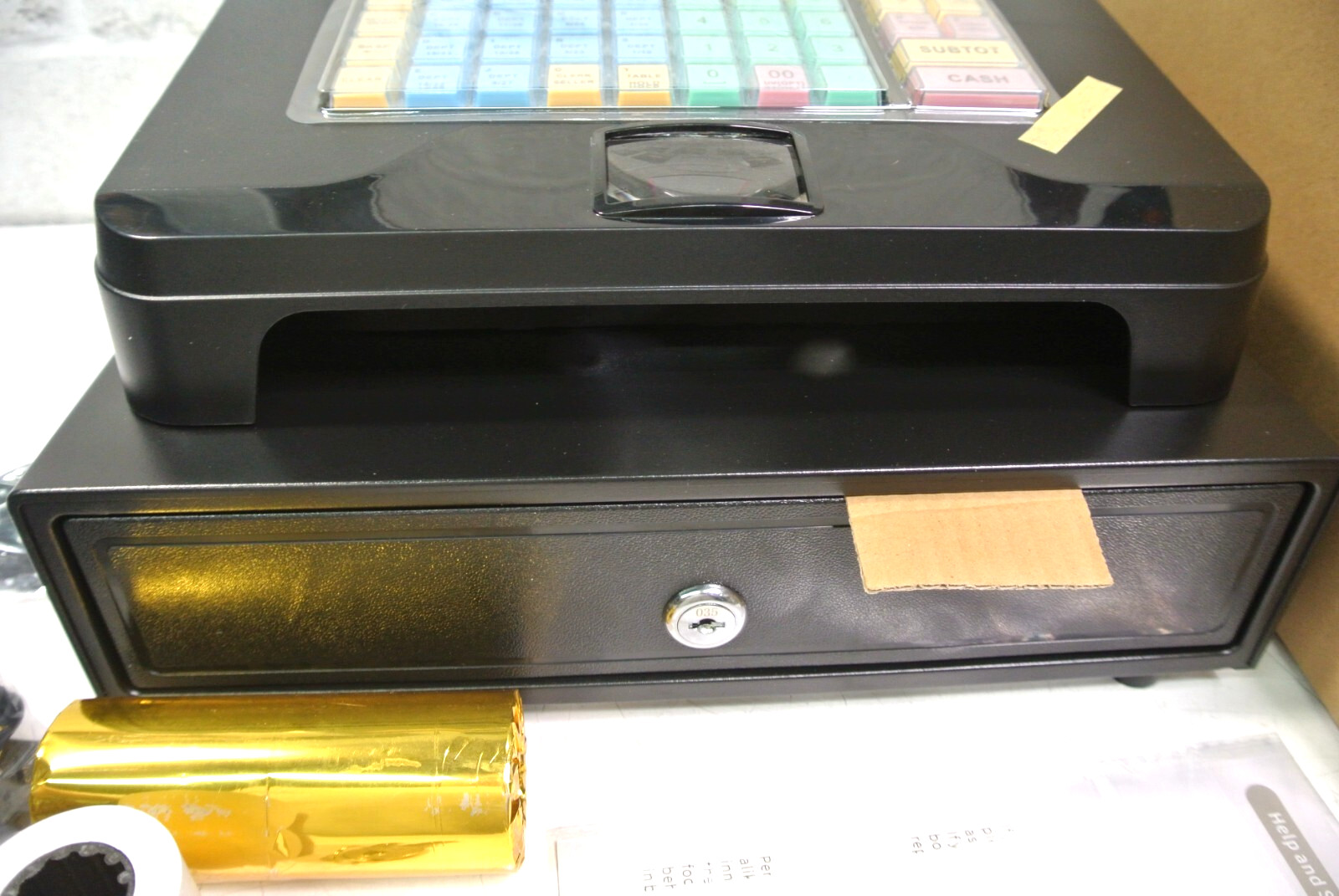 Perfiware Cash Register with Cash Drawer & Receipt Printer HS71-80UB