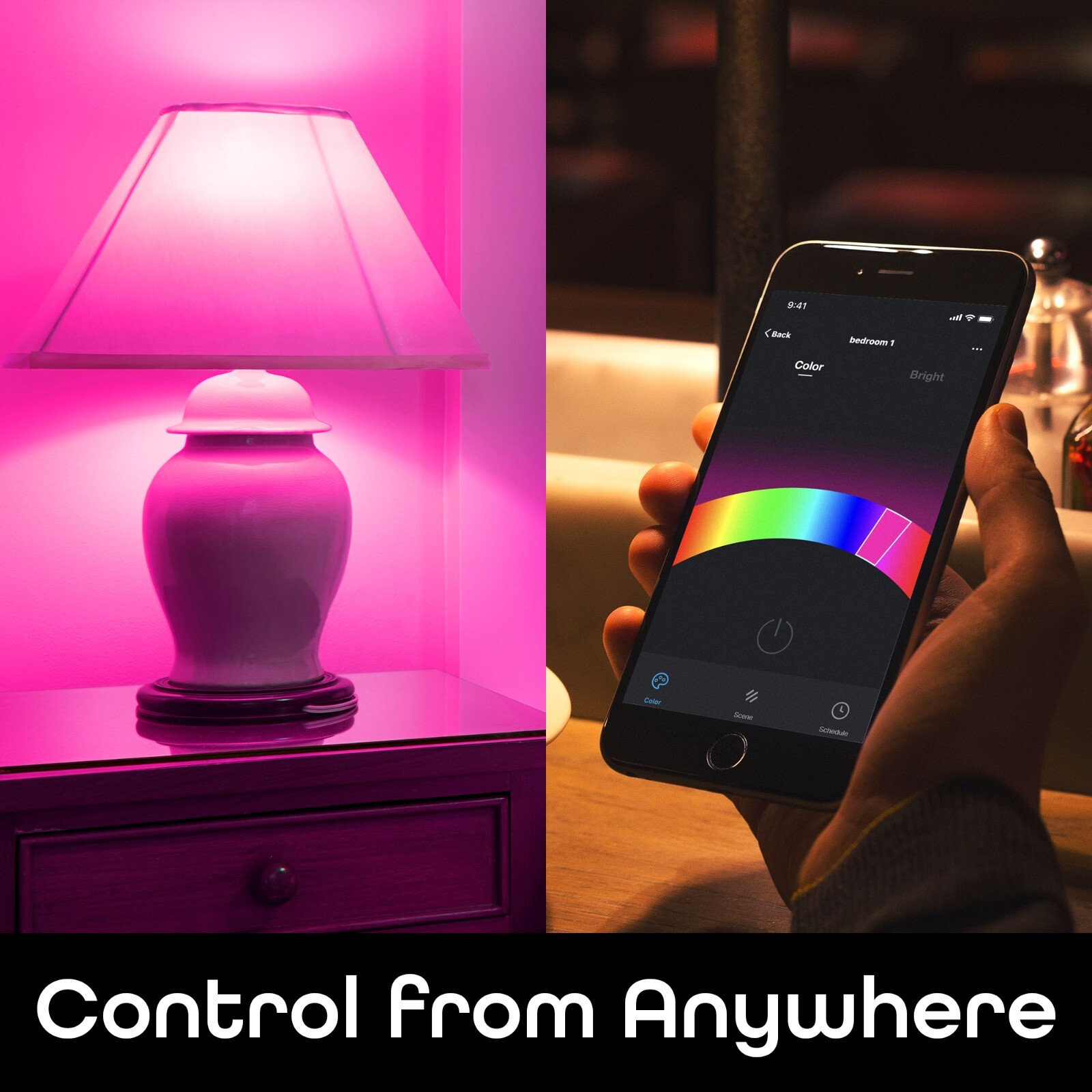 Geeni PRISMA 800 Wi-Fi LED Smart Multicolor Light Bulb with Voice Control 2 Pack
