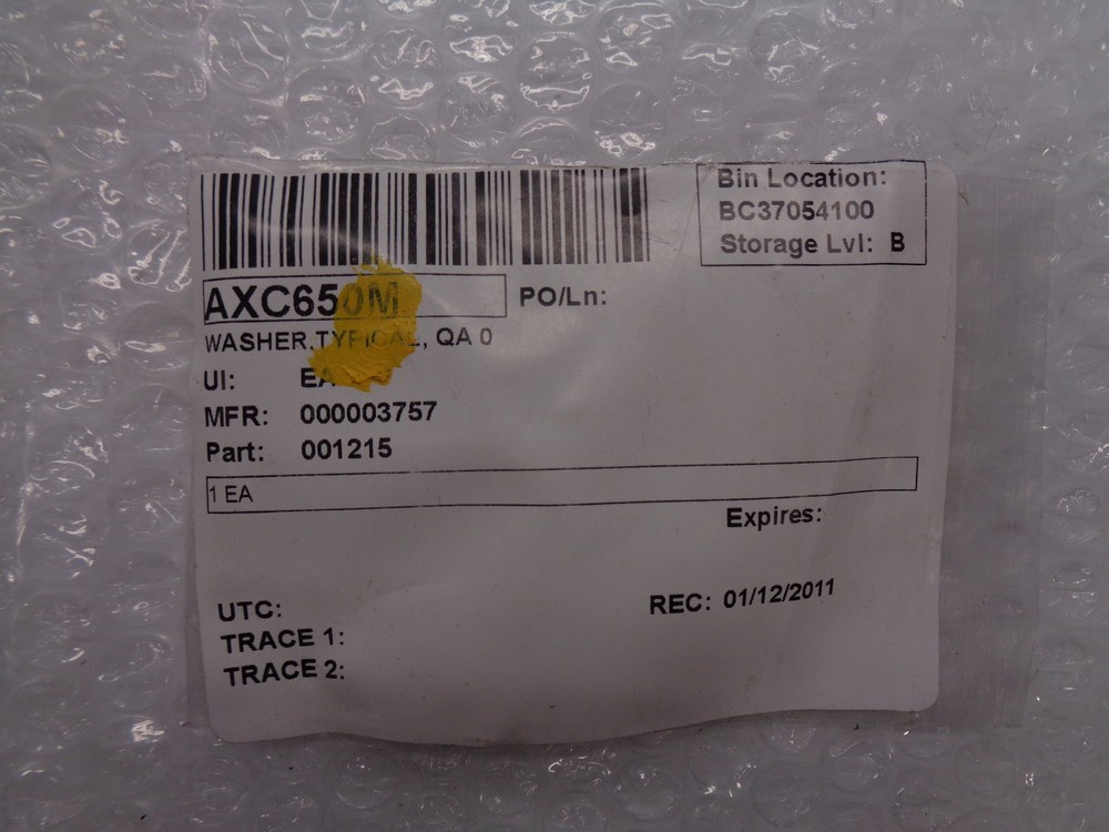 INDUSTRIAL SPARE 001215 WASHER NSNP
