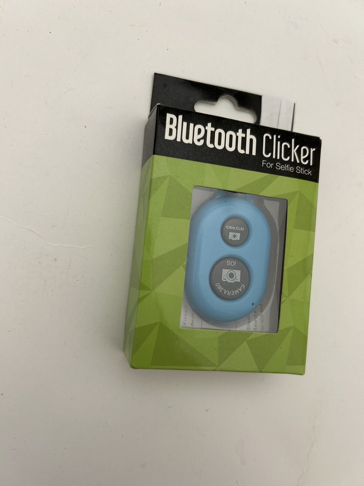 Selfie Wireless White Shutter Button for Apple and Android Devices 30ft