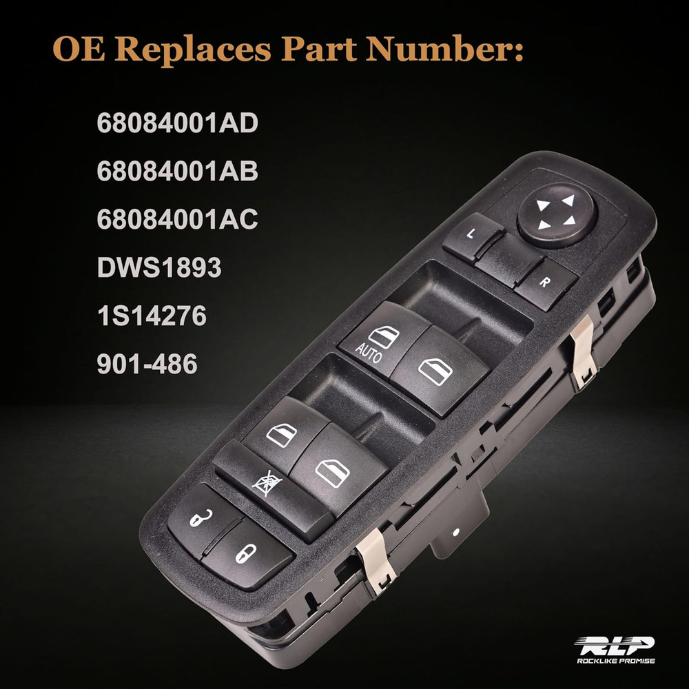 Driver Side Master Power Window Switch - 8Pins + 13Pins - Compatible with 2011-2