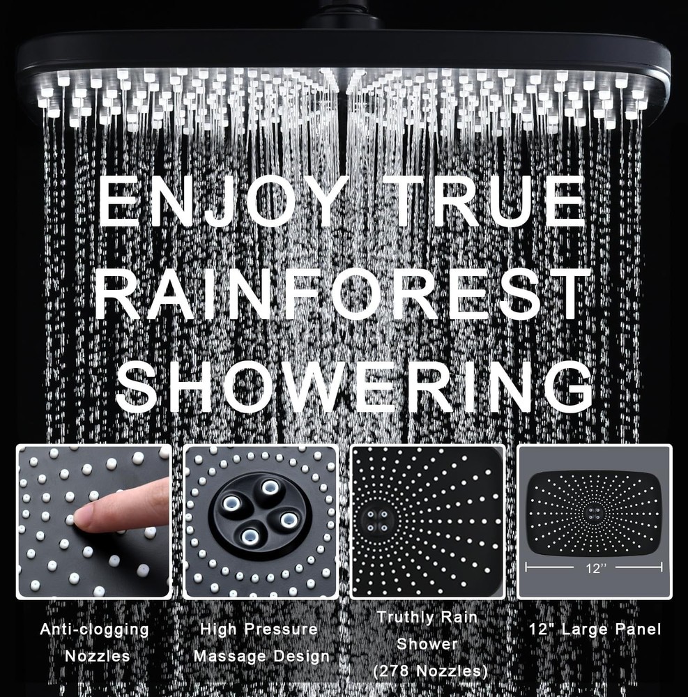 Magnetic Combo Rain Shower Head