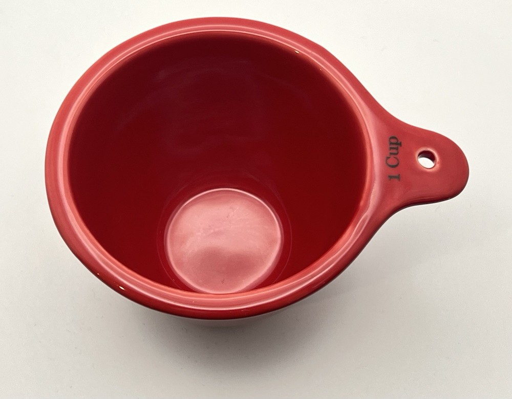 Williams-Sonoma Red Nesting Ceramic Measuring Cups