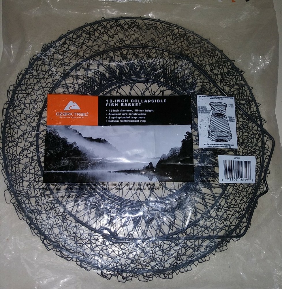 13 - Inch Collapsible Fish Basket Ozark Trail