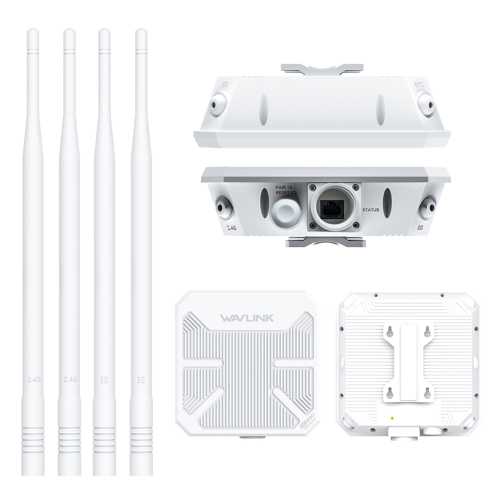 AX3000 WiFi 6 Mesh Extender Outdoor Long Range AX1800 Booster AC1200 Repeater