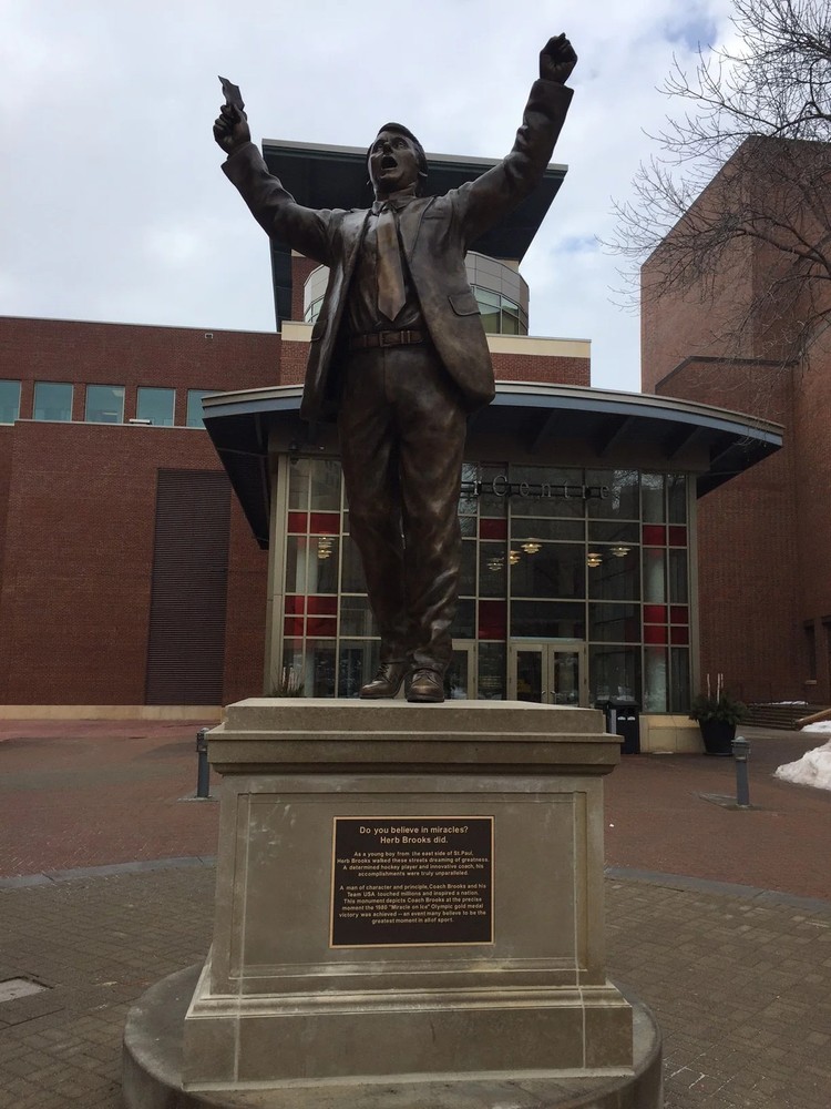 Jack O'Callahan Signed 8 inch Herb Brooks Bobblehead