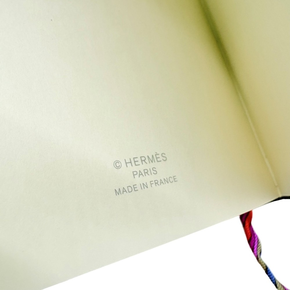 Authentic HERMES Silk Note Book Blue Paper #36637807