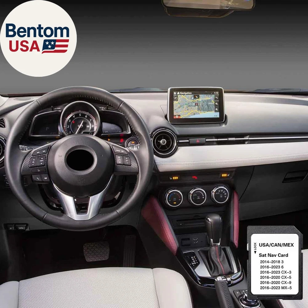 Upgraded Navigation SD Card with Latest Maps Version Compatible with 3 6 CX-3 CX