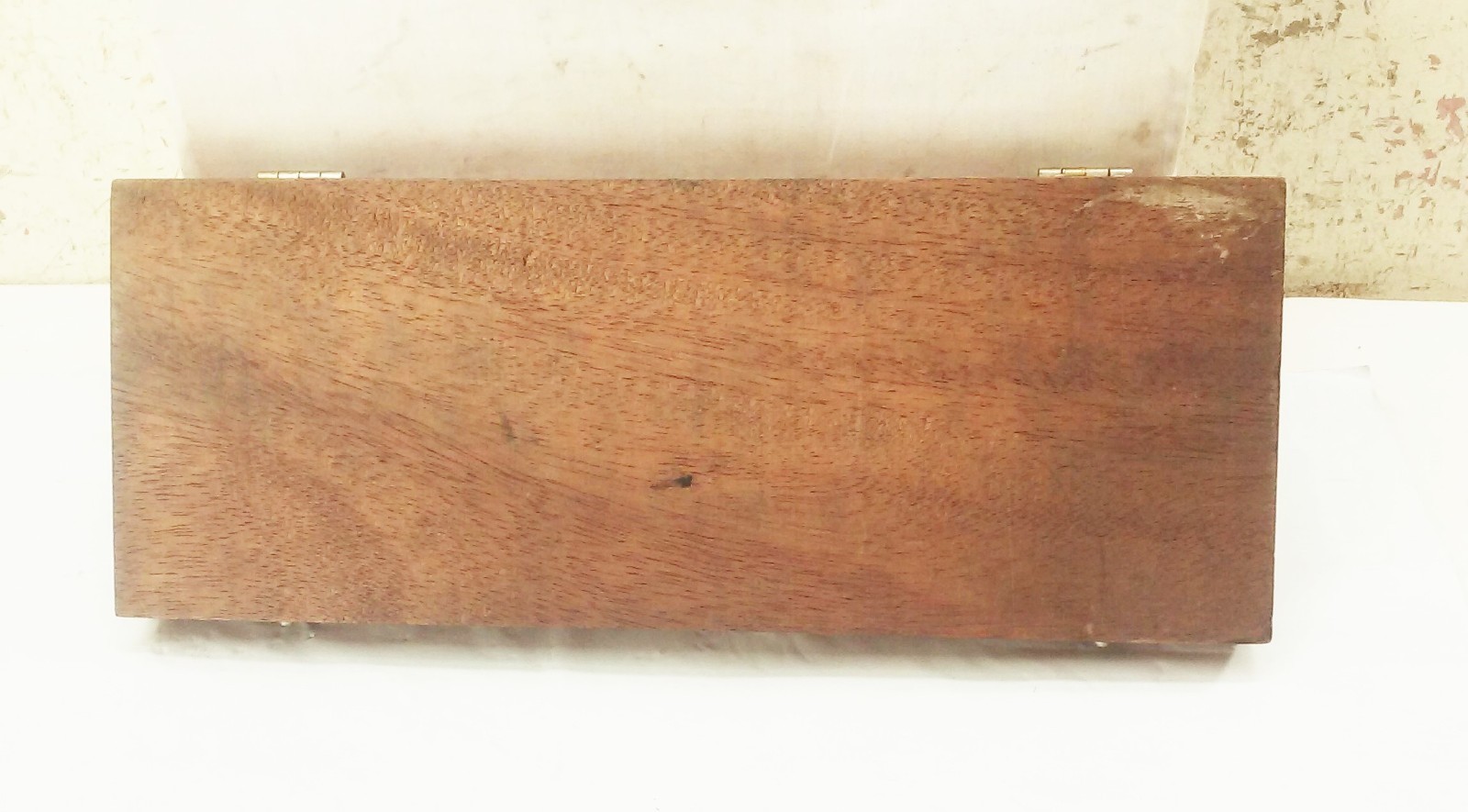 Vtg Starrett no.124 inside micrometer set in wood case 2"-12" machinist USA