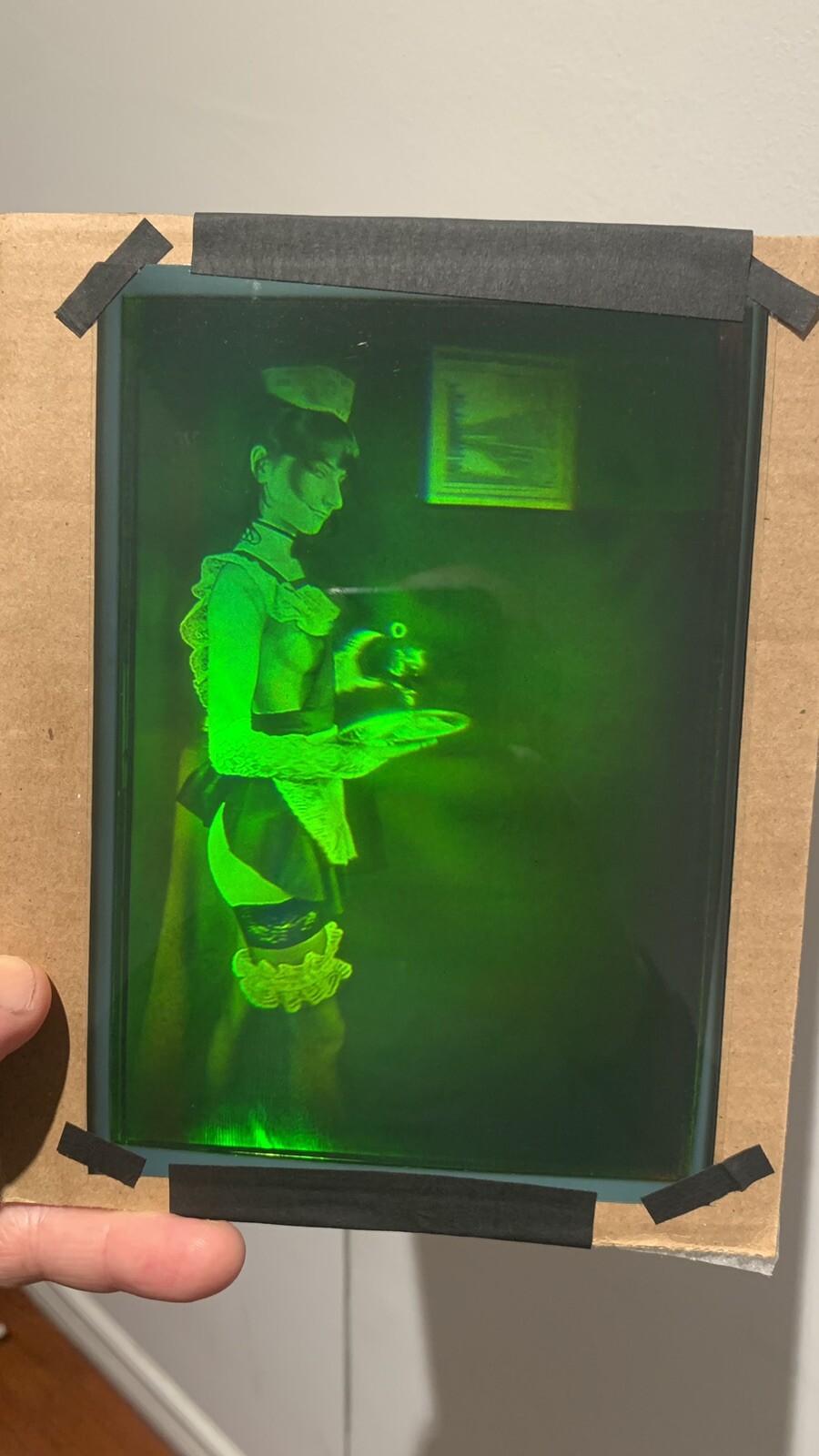 True 3D laser hologram. Casino Royale. Motion hologram