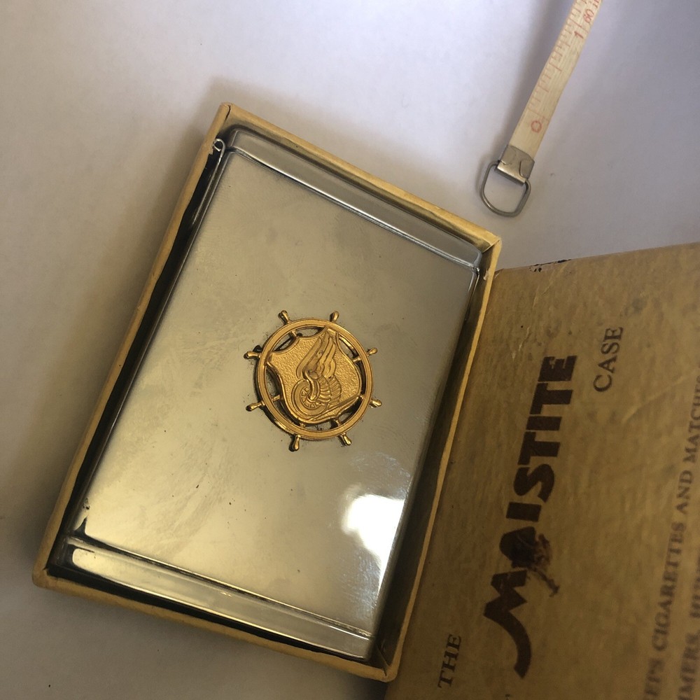 WWII USGI WW2 Transportation Corps cigarette Case Orig U.S. Army