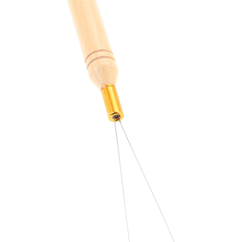 10Pcs Hair Extension Loop Needle Threader 8.78in Pulling Hook Connect DIY Tool