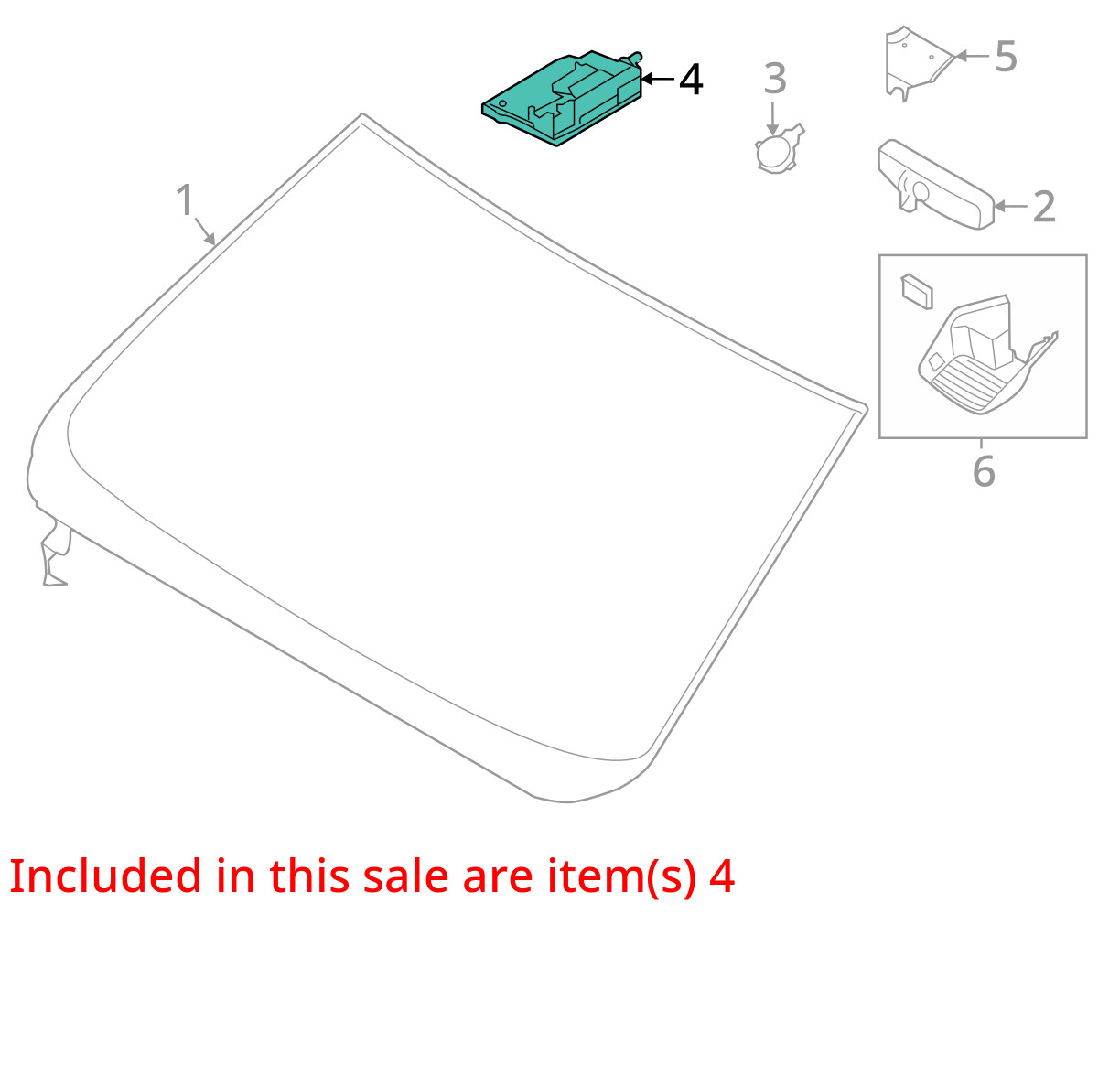 Camera Windshield Mounted Fits 19-20 RANGER KB3T-19H406-CC