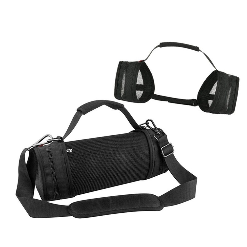 Shoulder Bag Case For Sony SRS-XB43 Bluetooth Speaker Protable Strap Nylon