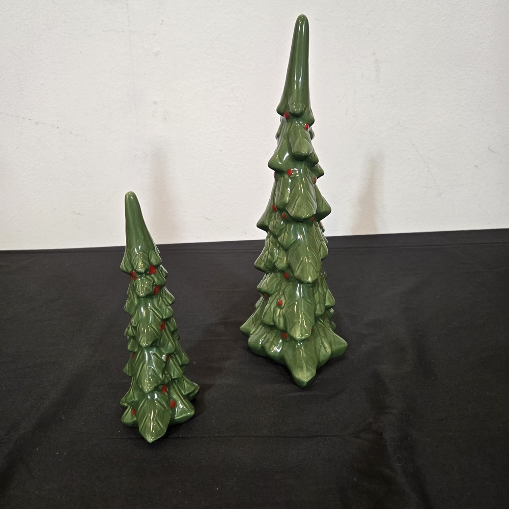 Smiths Holiday Tree Ceramic Decoration - Large and Small Tree
