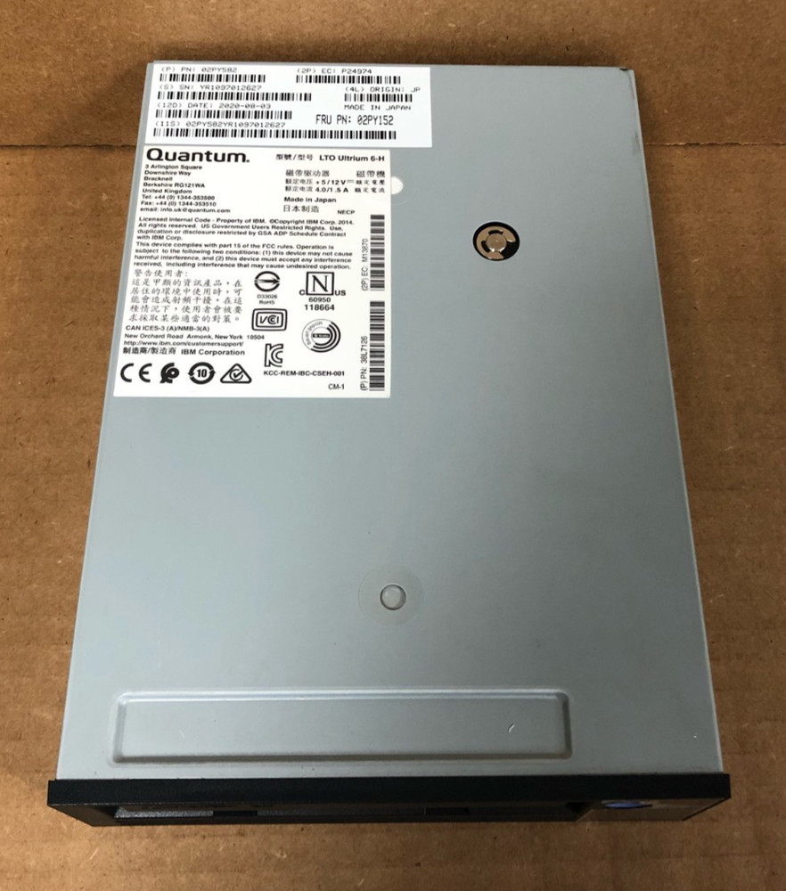 IBM Quantum LTO6 Ultrium 6-h sas External Tape Drive (UNTESTED)